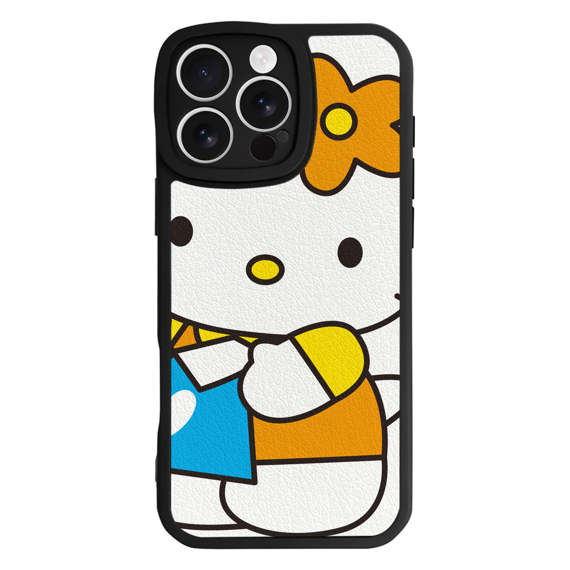 （画像用） Hello Kitty ハローキティ 【iPhone 16シリーズ対応】シリコンスマホケース（レザー調） 材質：シリコン